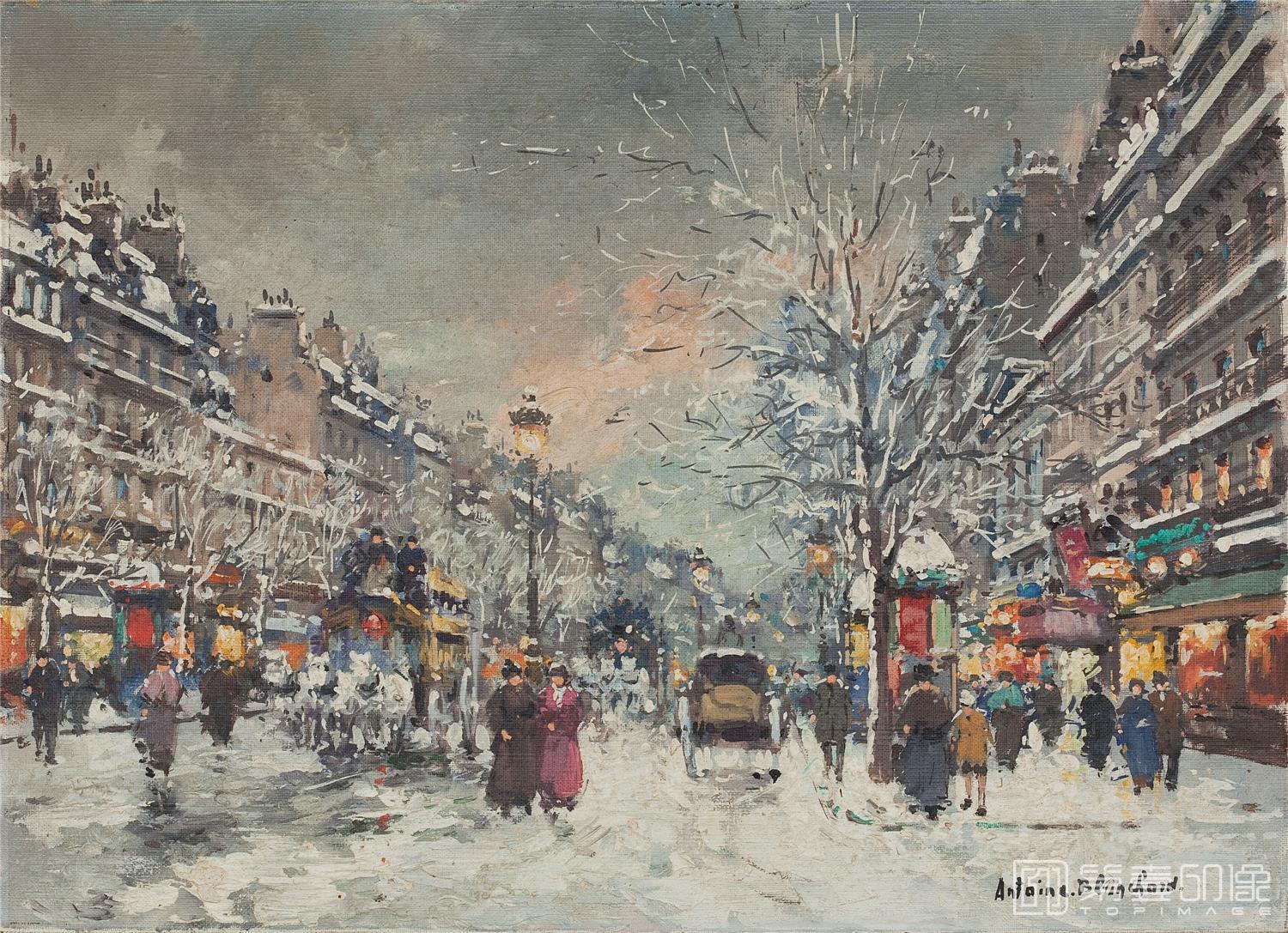 油画-安托万·布兰乍得 Antoine Blanchard作品-045
